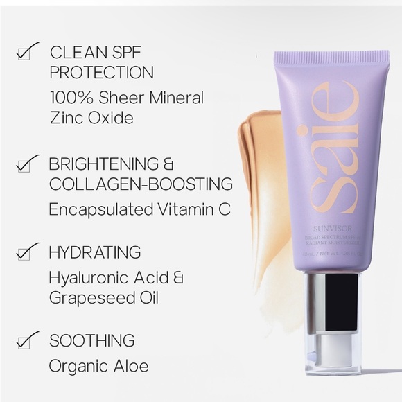 NWT! Saie Sunvisor SPF Moisturizer - Picture 2 of 4